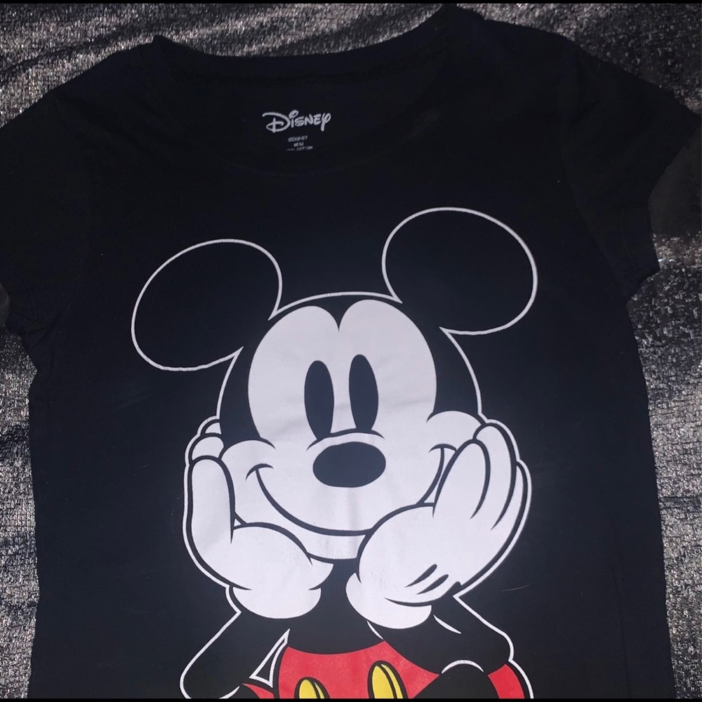 Mikey mouse Disney shirt.